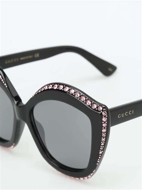 gucci pink sunglasses|pink gucci sunglasses with rhinestones.